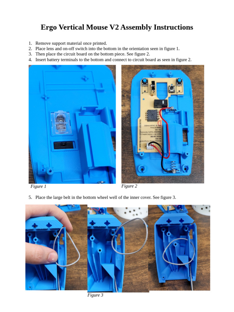 Ergo Vertical Mouse V2 Assembly Guide | PDF