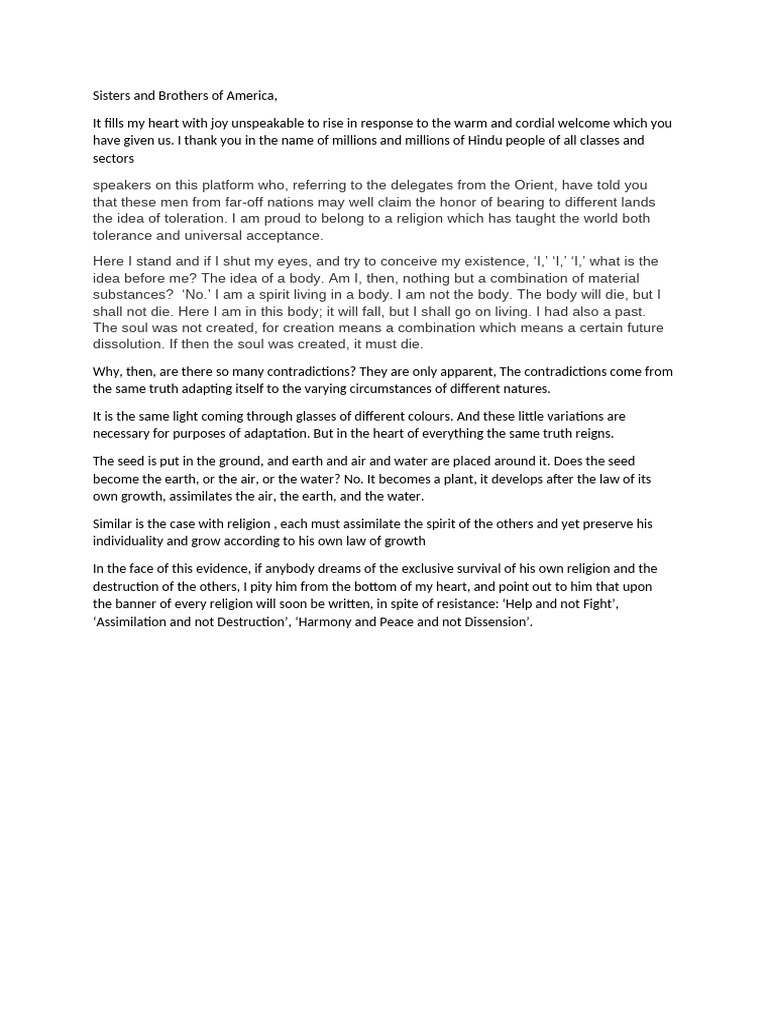 Embracing Tolerance and Unity in Religion | PDF