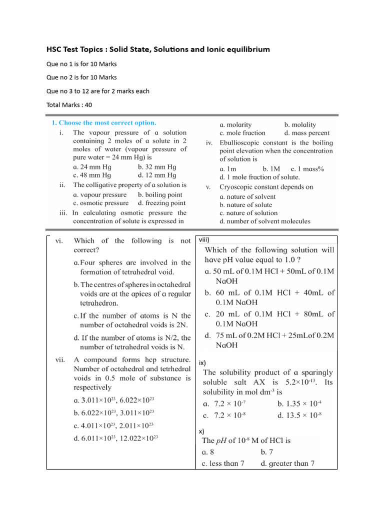 Test Topics First 3 Chapters | PDF