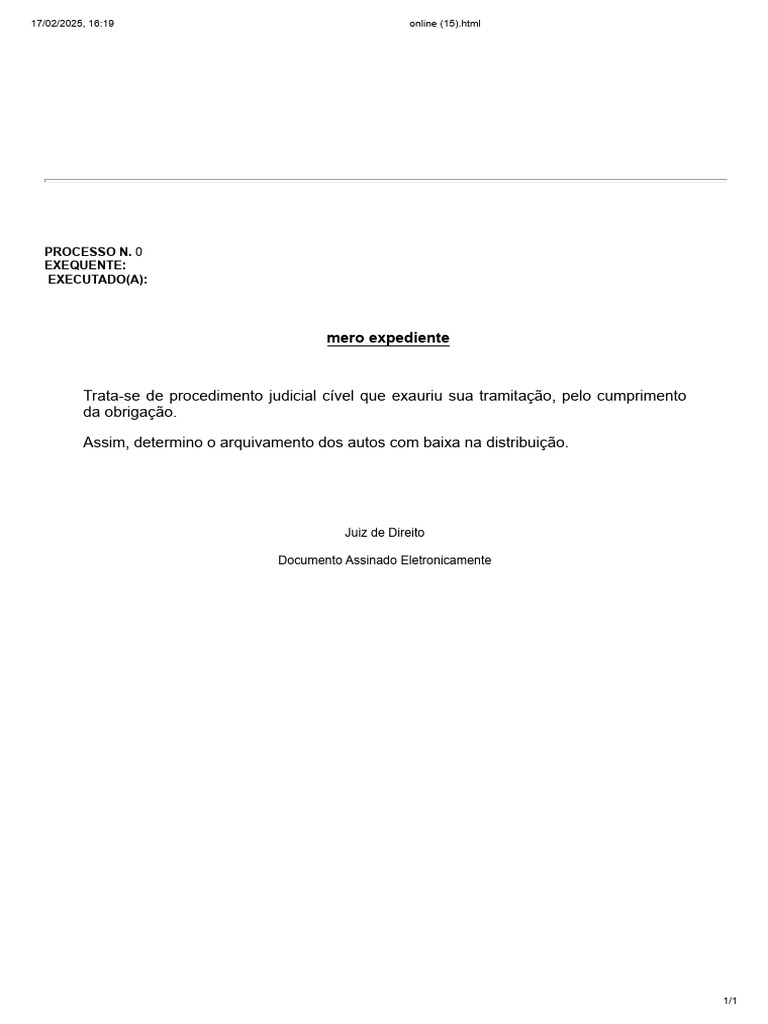 Modelo Mero Expediente | PDF