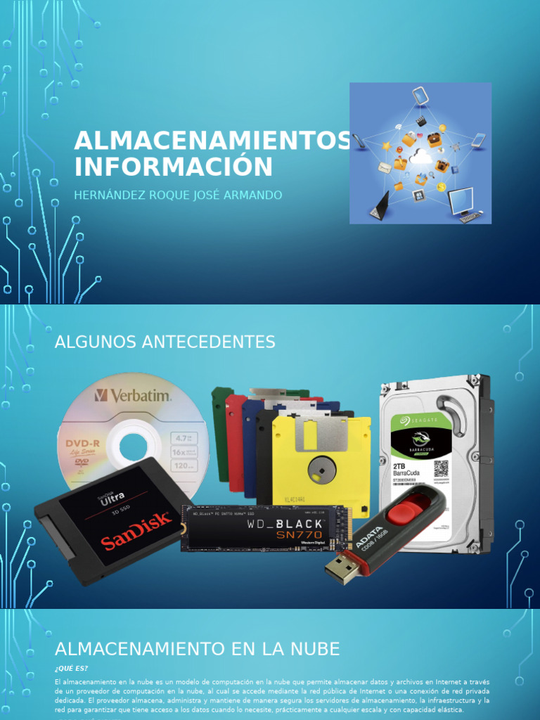 Almacenamientos de Información | PDF