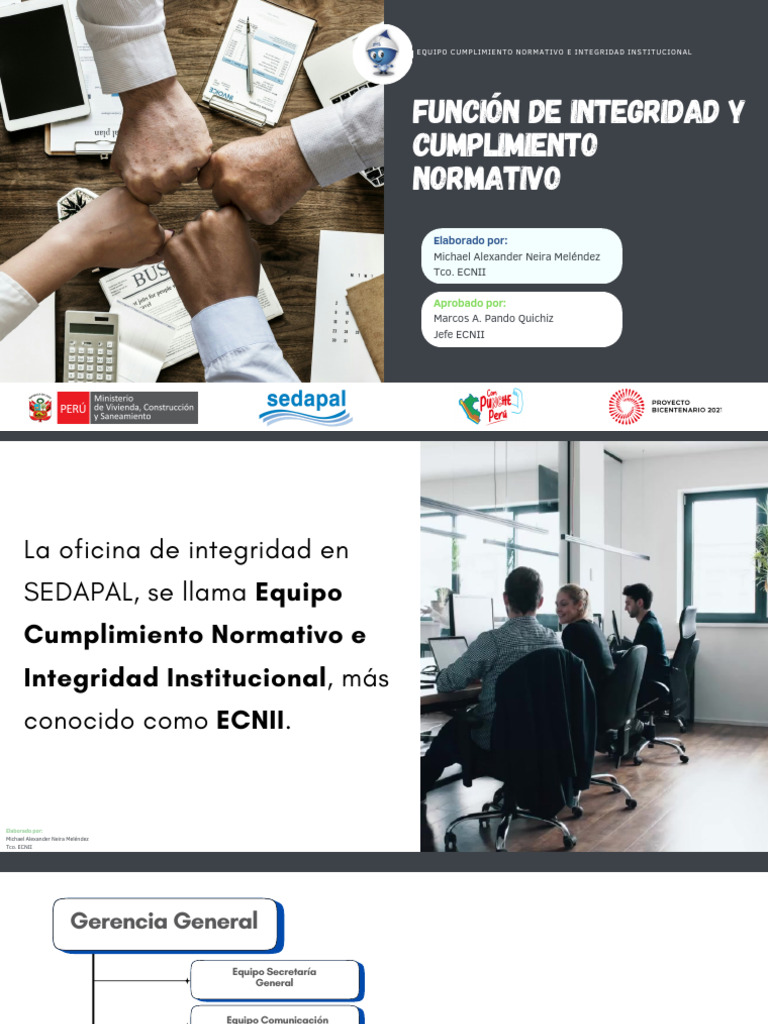 Función de Integridad en SEDAPAL | PDF | Cumplimiento normativo