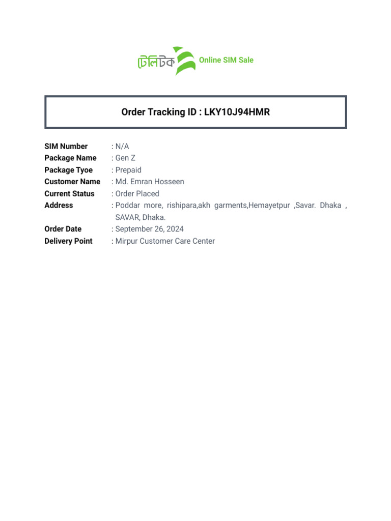 Teletalk Online SIM (2) | PDF