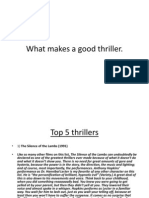 Media Thriller What Makes a Good One