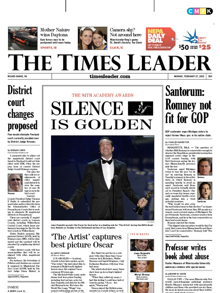 Times Leader 02-27-2012 | PDF | Mitt Romney | American Government