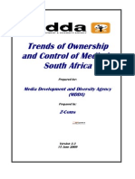 Trends of Ownership and Control of Media in South Africa