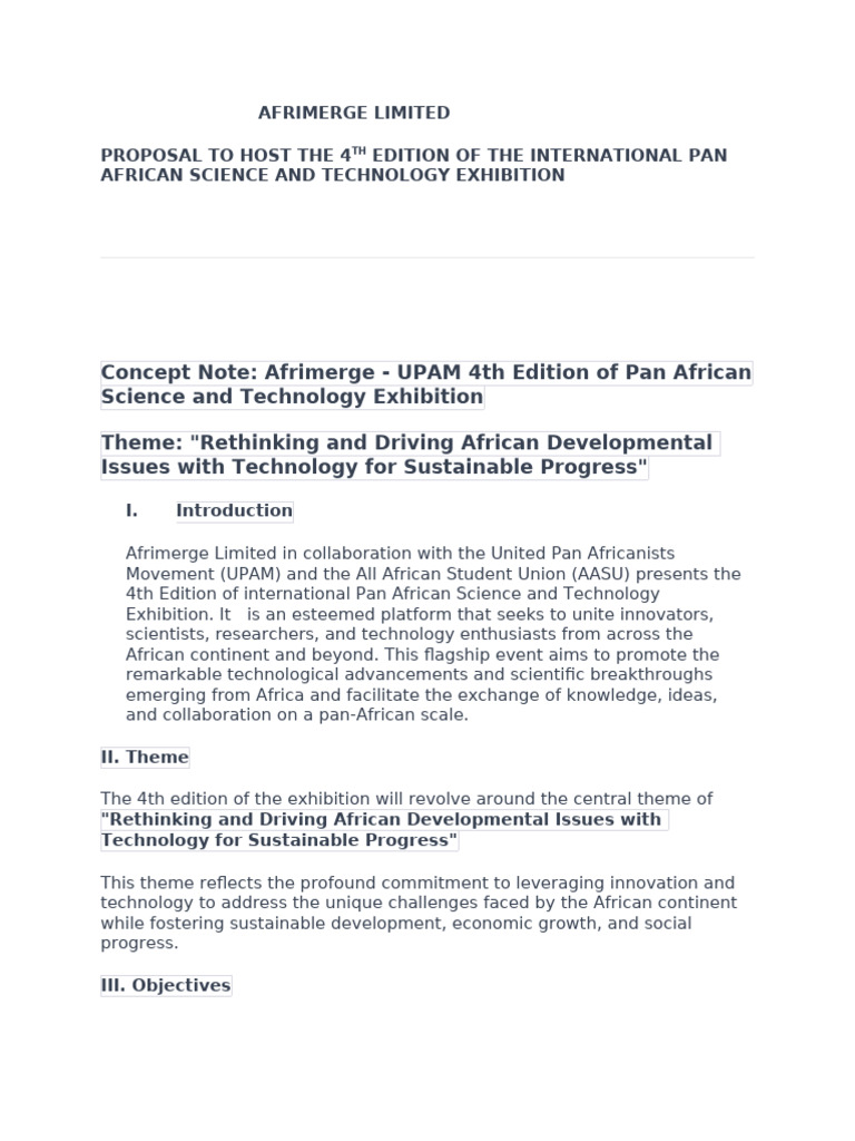 4th International Tech Summit | PDF | Pan Africanism | Innovation