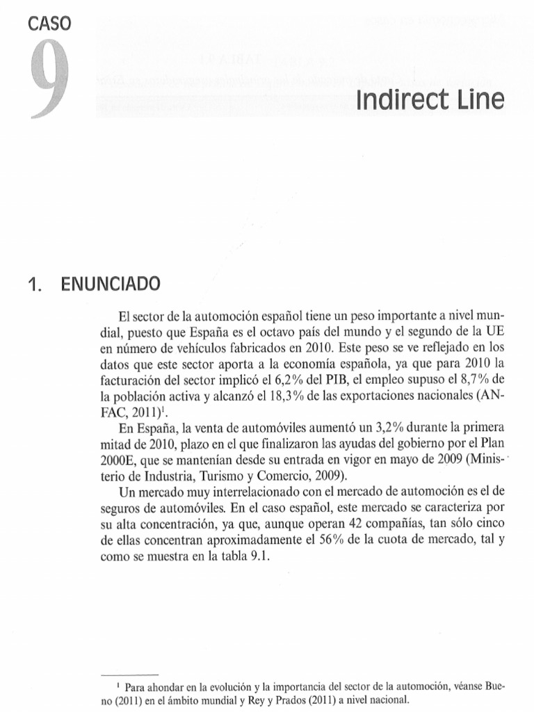 Caso 9 Est Indirect Line | PDF