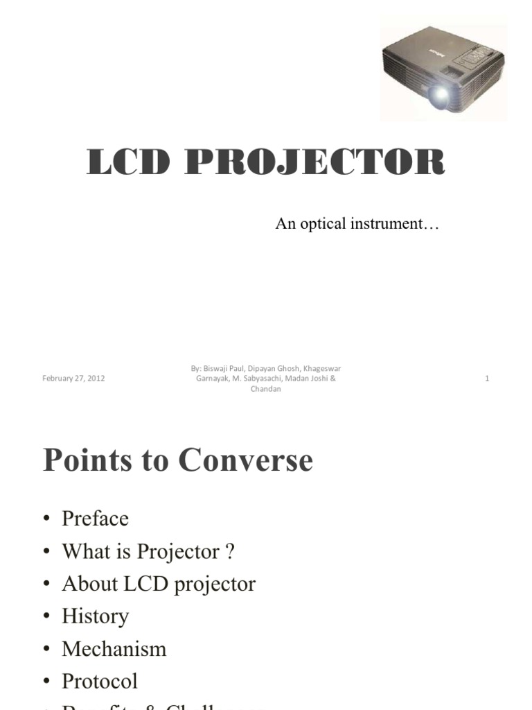 LCD Projector PDF Liquid Crystal Display Backlight