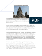 Asal Usul Candi Prambanan