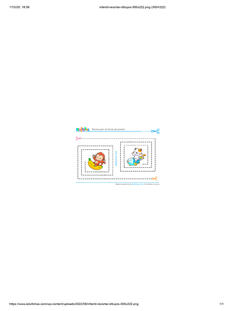 Infantil Recortar Dibujos 300x222 | PDF