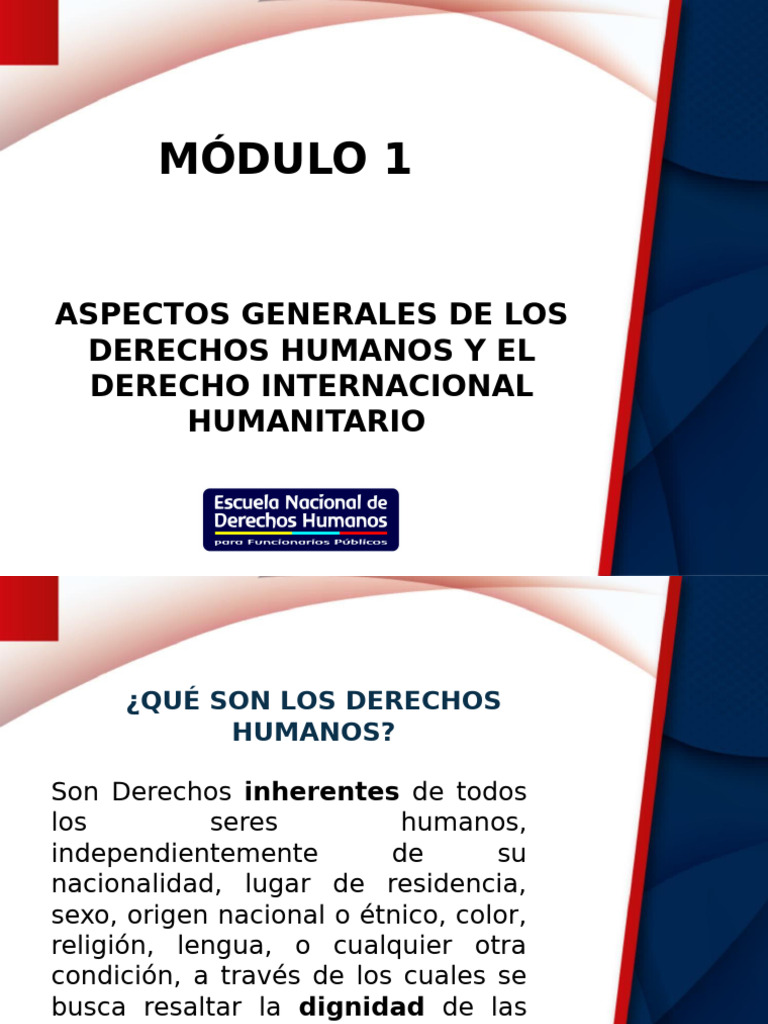 Generalidades DDHH y DIH | PDF | Ley humanitaria internacional ...