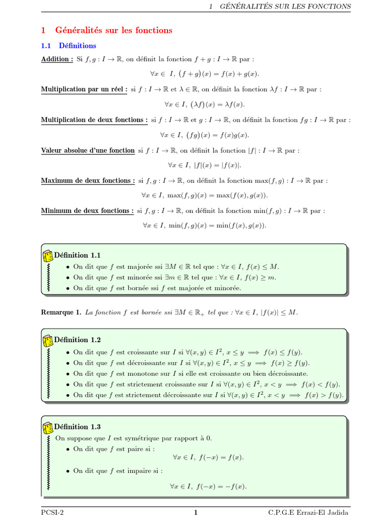 Caractérisation séquentielle des limites PDF Limite (mathématiques — free download