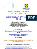 March Pharmacy Club Mtg - Rape Crisis