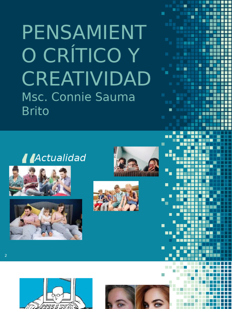 Pensamiento Crítico y Creatividad Educativa | PDF | Pensamiento ...