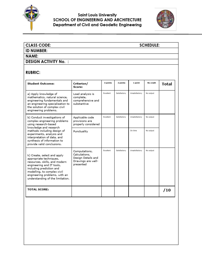 Ce 203221D 20design 20activity 201 | PDF