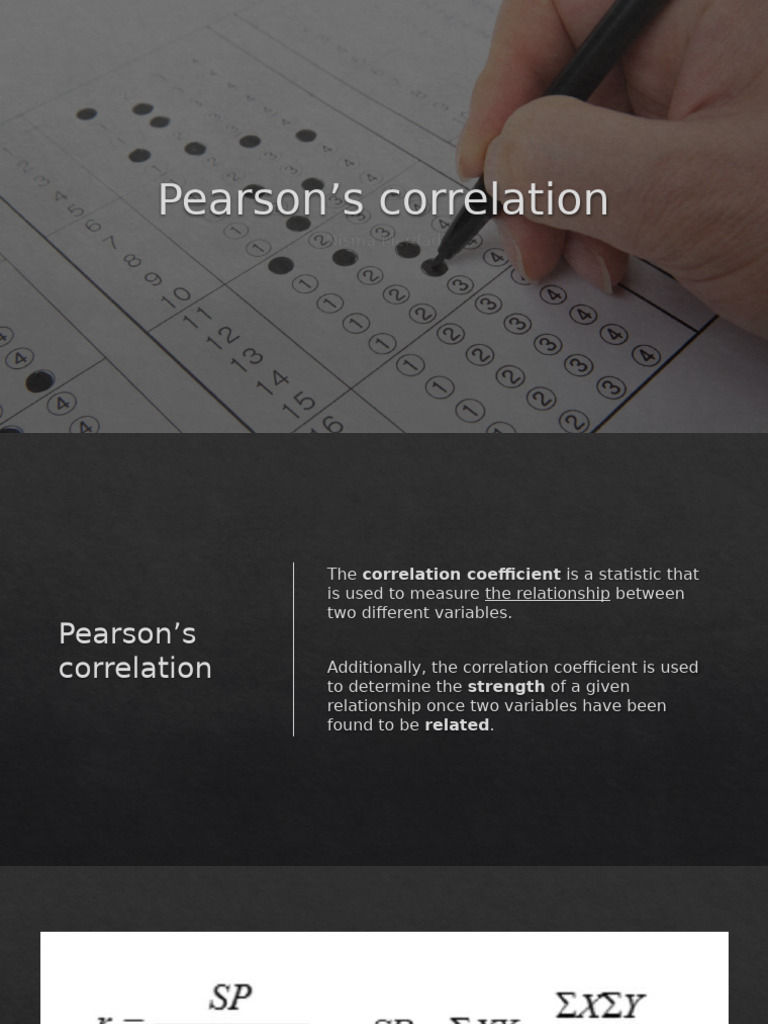 Understanding Pearson's Correlation Coefficient | PDF