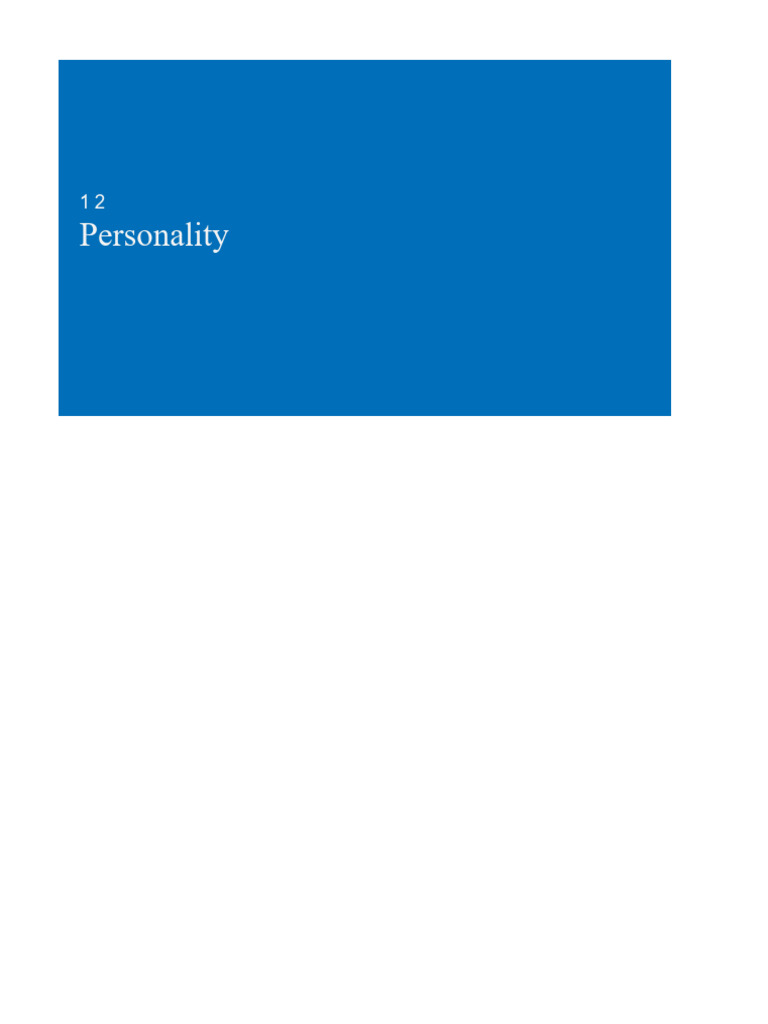Understanding Personality: Key Approaches | PDF | Extraversion And ...