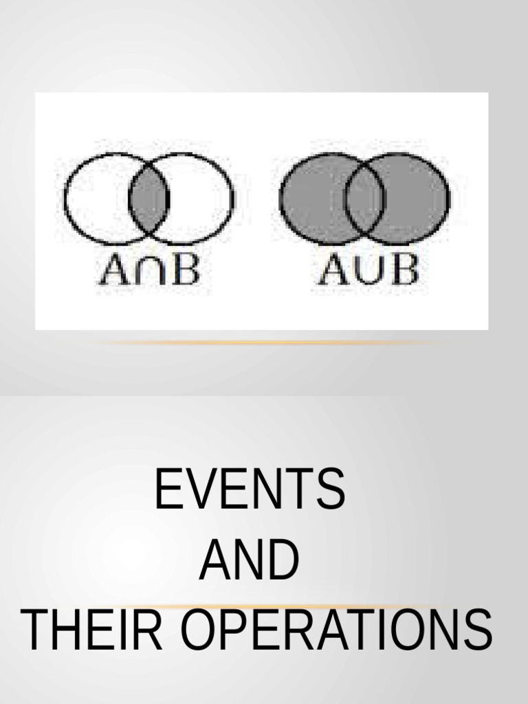 Understanding Events and Set Operations | PDF | Set (Mathematics ...