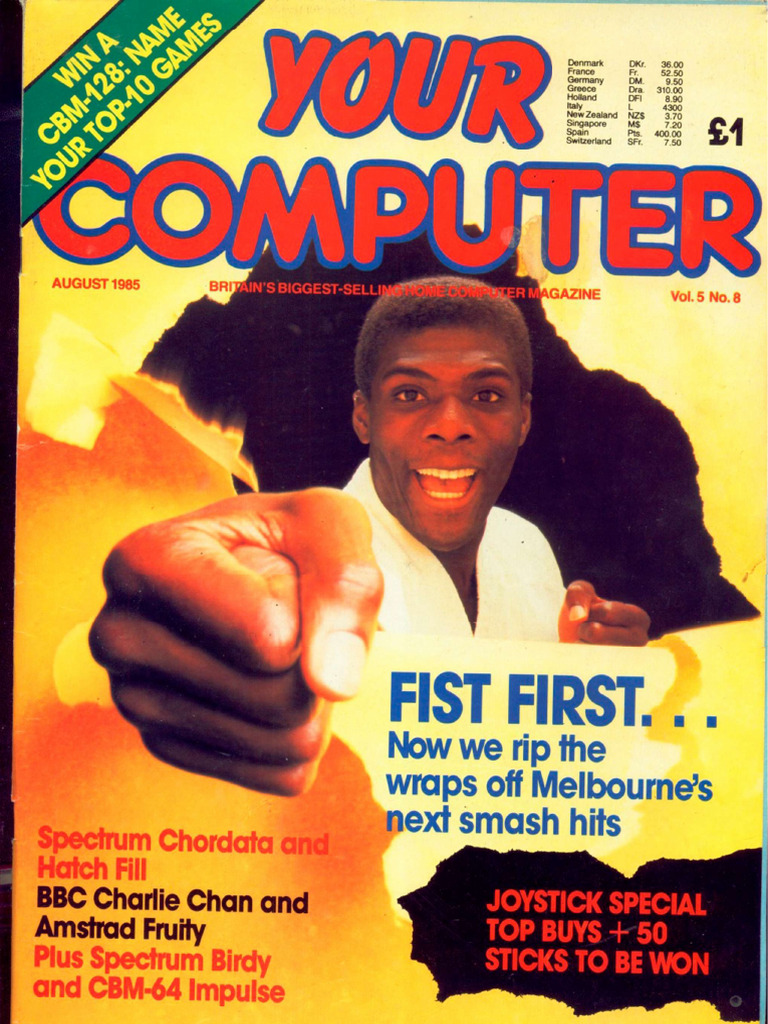 YourComputer 1985 08 | PDF | Printer (Computing) | Video Game Platforms