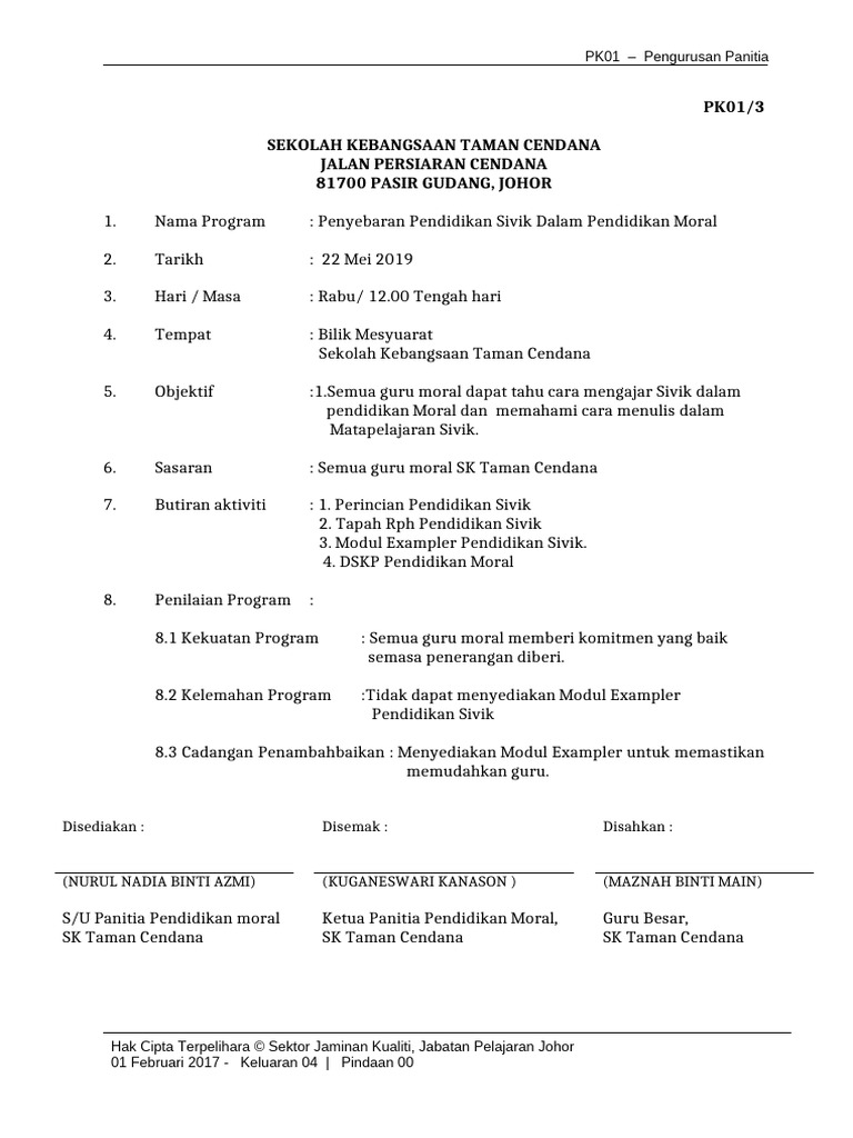 Conth laporanLDP | PDF