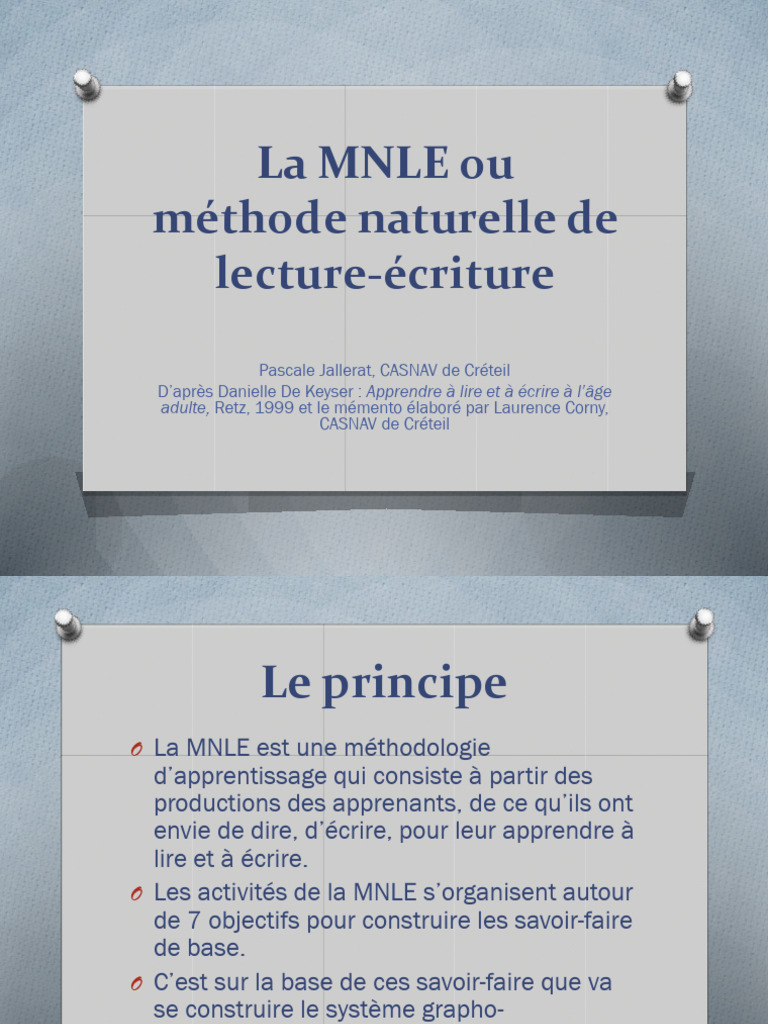 Méthode Naturelle de Lecture Écriture | PDF