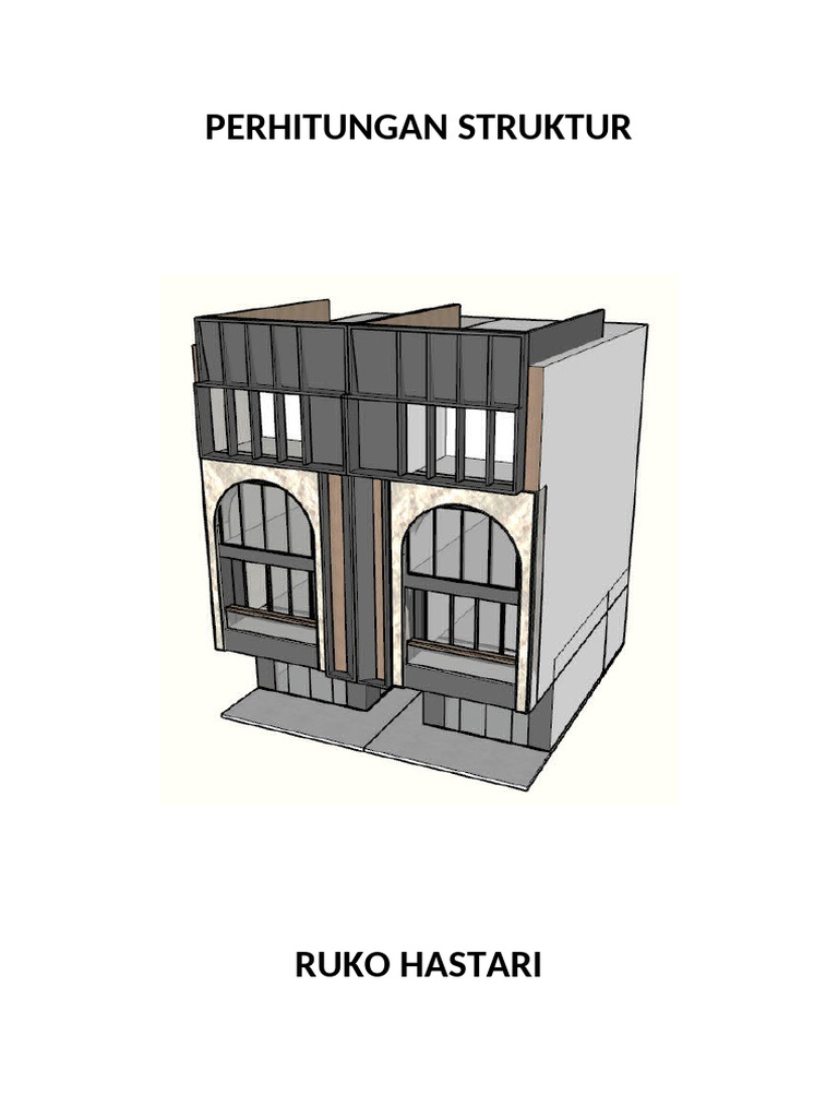 Analisis Struktur Ruko Hastari 4 Lantai | PDF