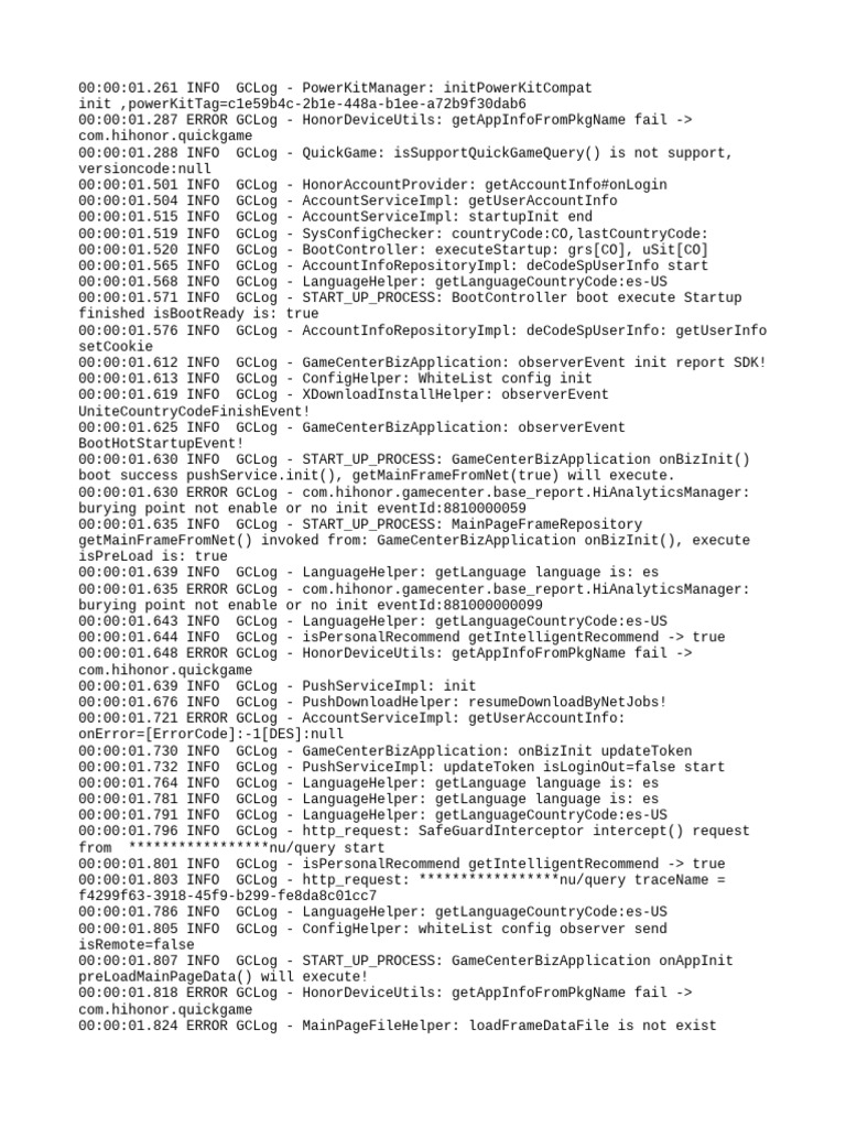 Honor Device Log Analysis Report | PDF | Information Technology ...