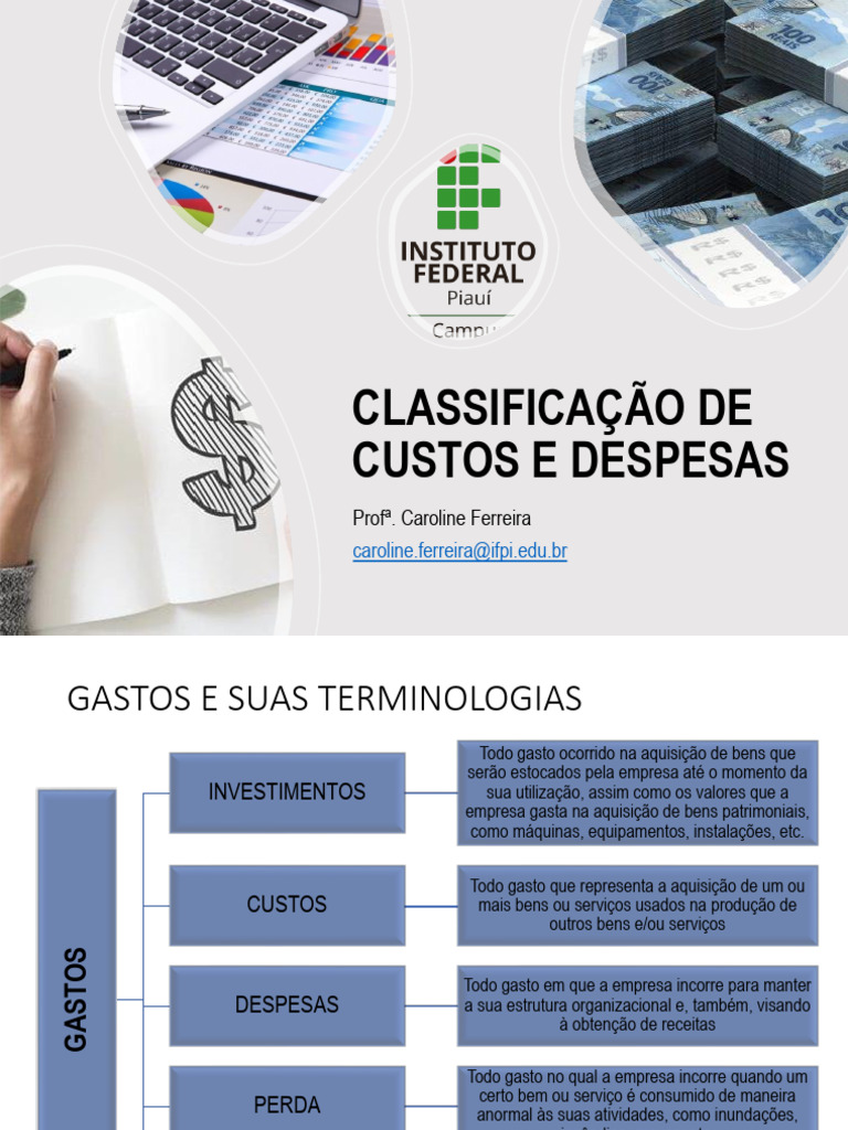 GEST O De CUSTOS Classifica o De Custos E Despesas 164ecd612709480c 