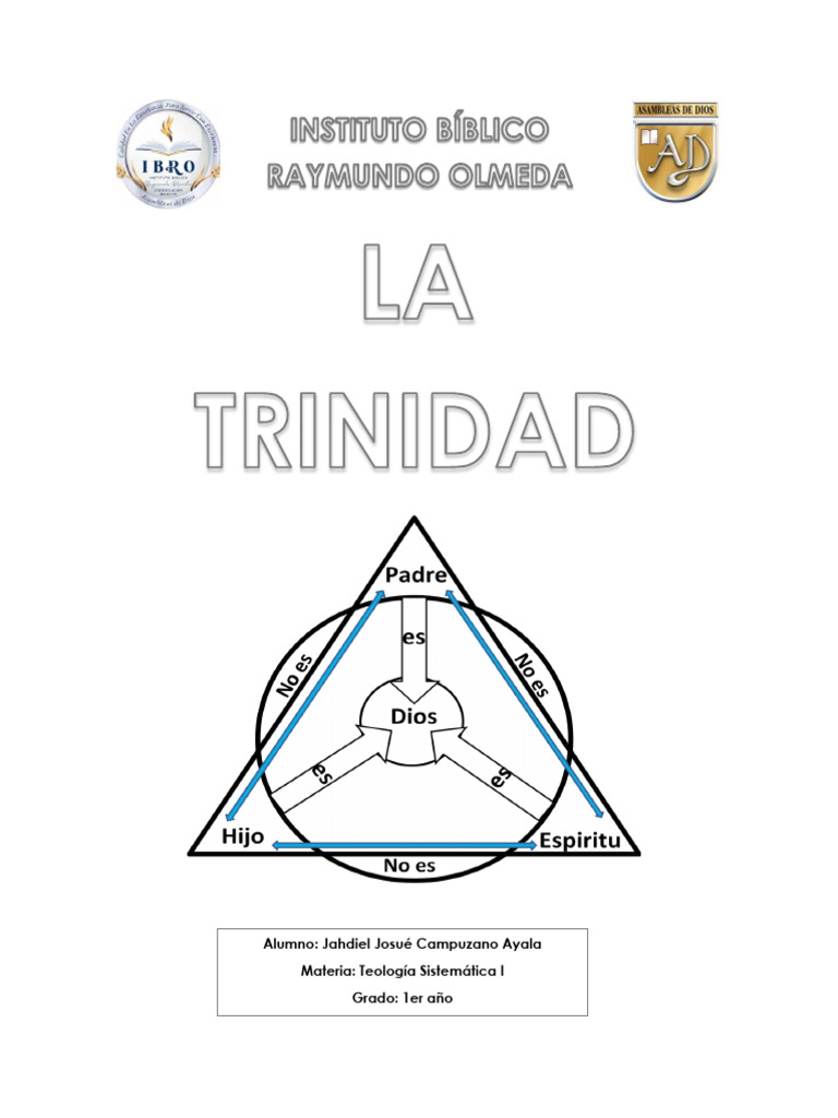 La Trinidad: Fundamento de Fe Cristiana | PDF | Trinidad | espíritu Santo