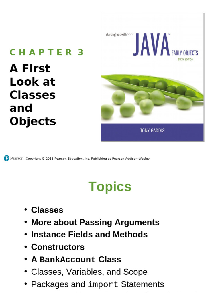 EO Gaddis Java Chapter 03 6e | PDF | Constructor (Object Oriented ...