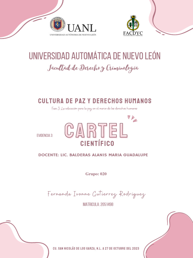 Cultura de Paz y Derechos Humanos UANL | PDF | Derechos humanos ...