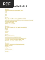 Computer Networking MCQ Set - 5