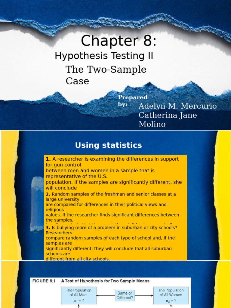 Two-Sample Hypothesis Testing Explained | PDF | Statistical ...