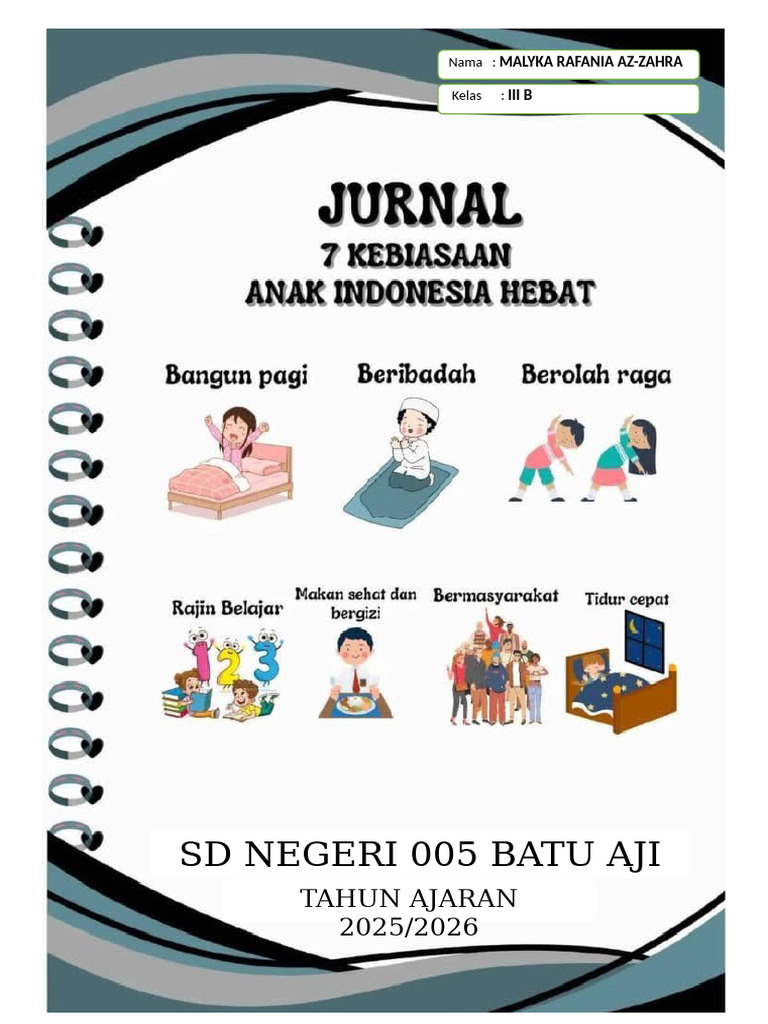 Pemantauan Kebiasaan Siswa SD 005 | PDF