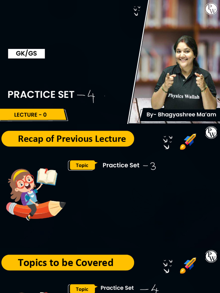 Practice Set 04 - Class Notes | PDF