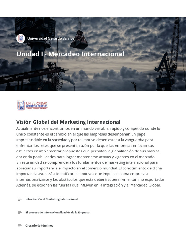 Fundamentos del Marketing Internacional | PDF | Marketing | Mercado ...