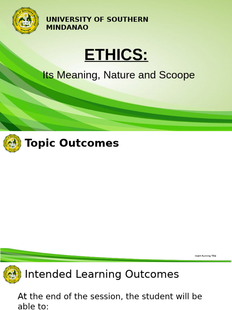 Chapter 1 Ethics | PDF | Morality | Psychology