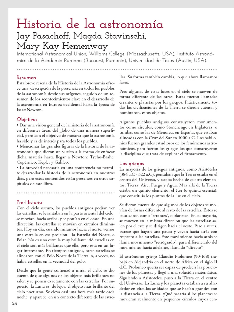 C3 Historia de La Astronomia2 | PDF | Unidad Astronómica | Johannes Kepler
