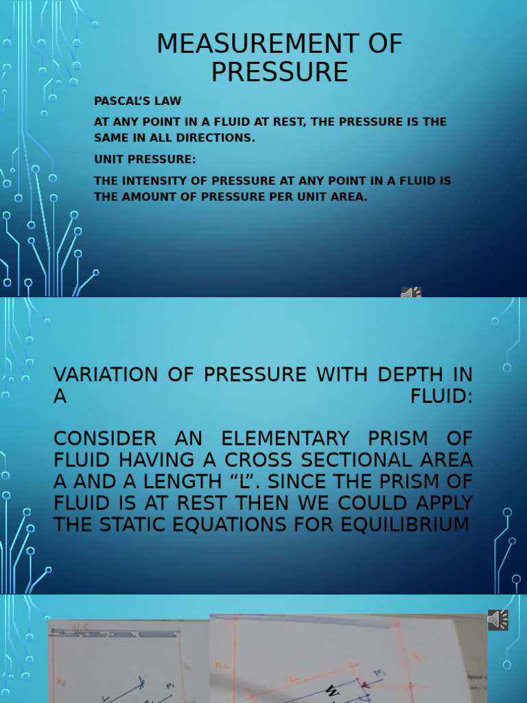 Lec 2 N Measurement of Pressure | PDF