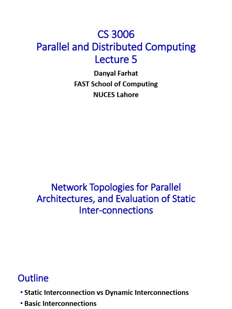 Network Topologies in Parallel Computing | PDF | Central Processing ...