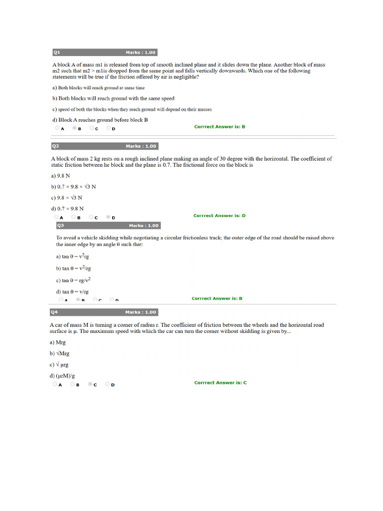 Physics Chapter Test | PDF