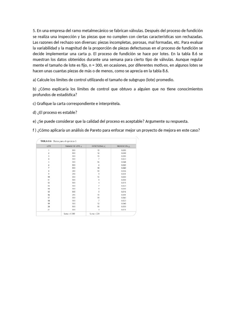 Control de Calidad en Procesos Industriales | PDF