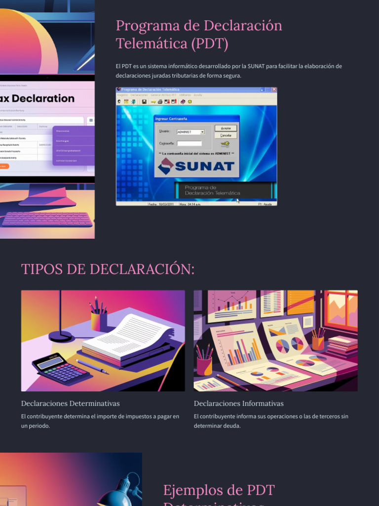Guía Completa del Programa PDT SUNAT | PDF | Impuestos | Ciencias de la ...