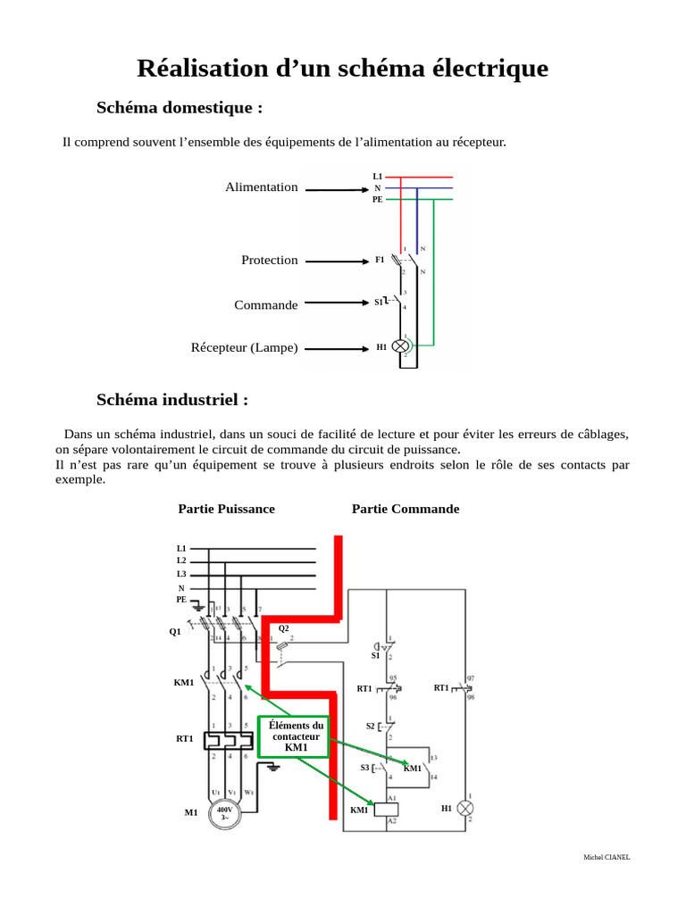 Schéma Électrique : Domestique et Industriel | PDF | Interrupteur ...