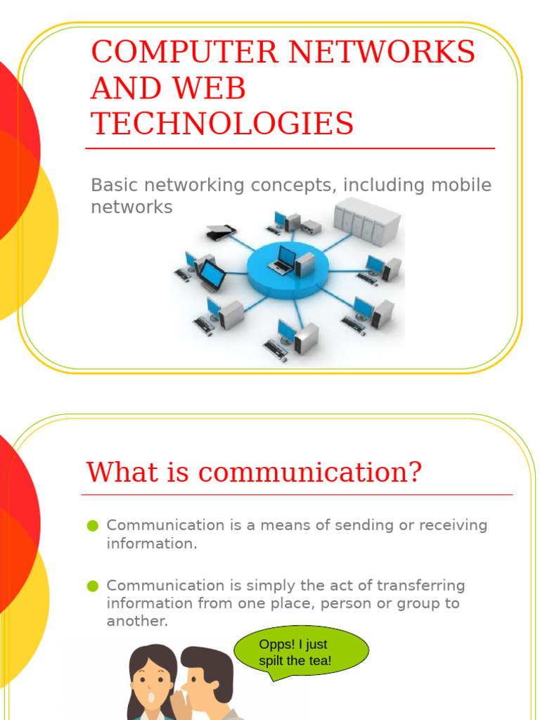 Computer Networks & Web Technologies Guide | PDF | Computer Network ...