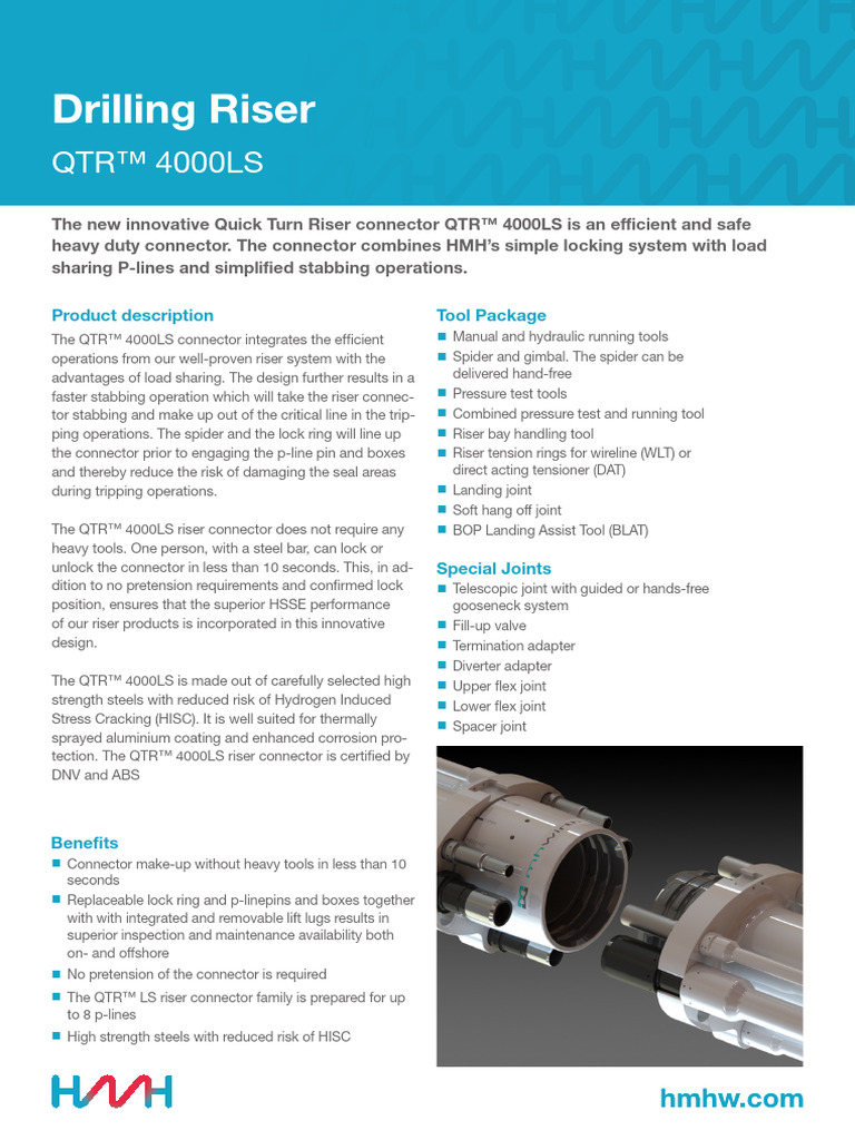 Riser QTR4000LS Bolted Non Bolted Risers Draft2 | PDF | Electrical ...