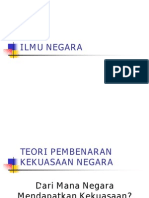 ILMU NEGARA Teori Pembenaran Kekuasaan Negara