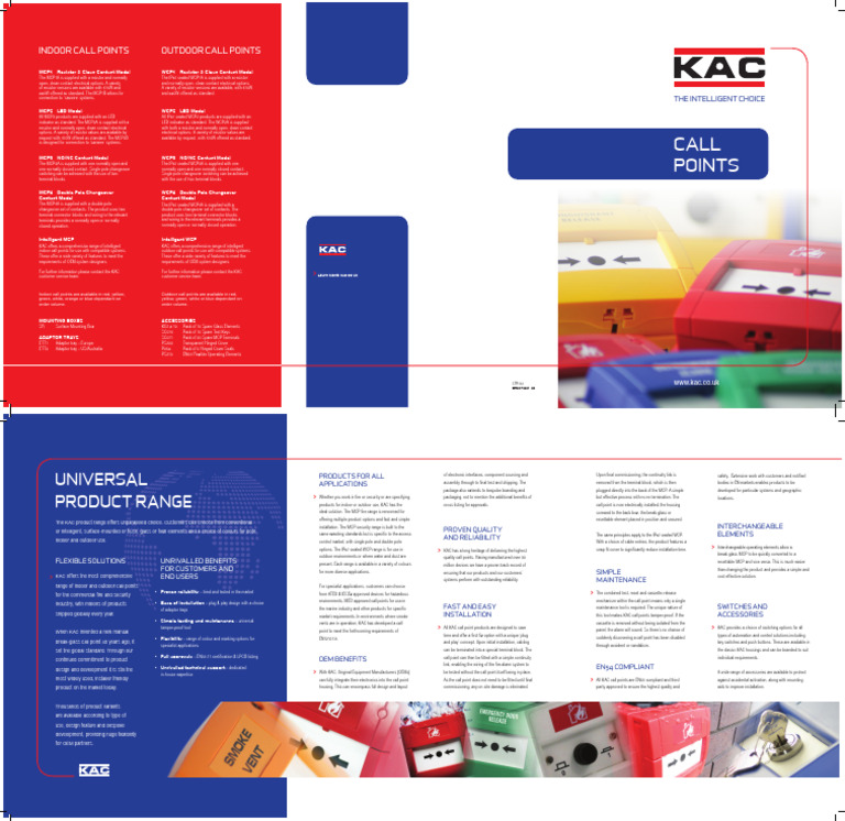 BR CP 001 06 Call Points Sales Brochure | PDF | Switch | Manufactured Goods