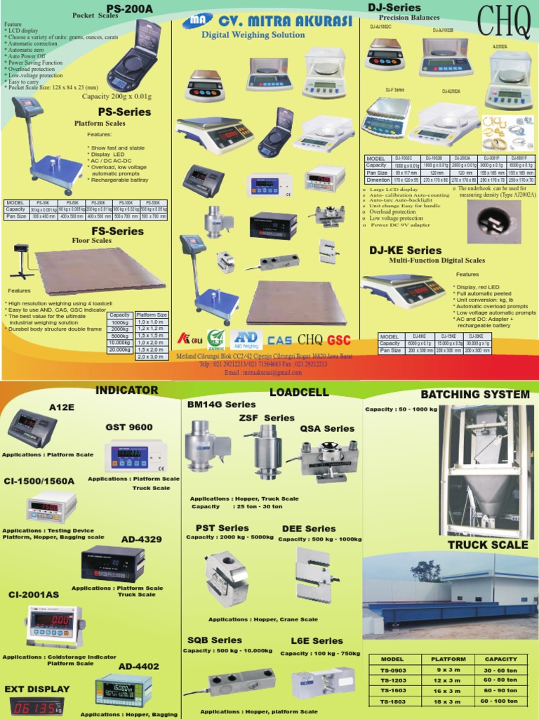 Digital Weighing Solutions Overview | PDF | Kilogram | Weighing Scale